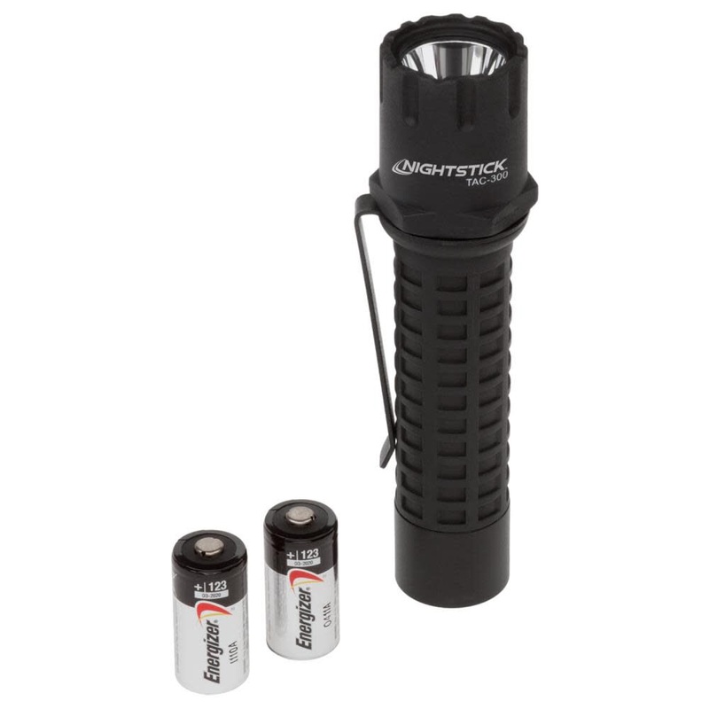 TAC-300B Polymer Tactical Flashlight – 2 CR123 TAC-300