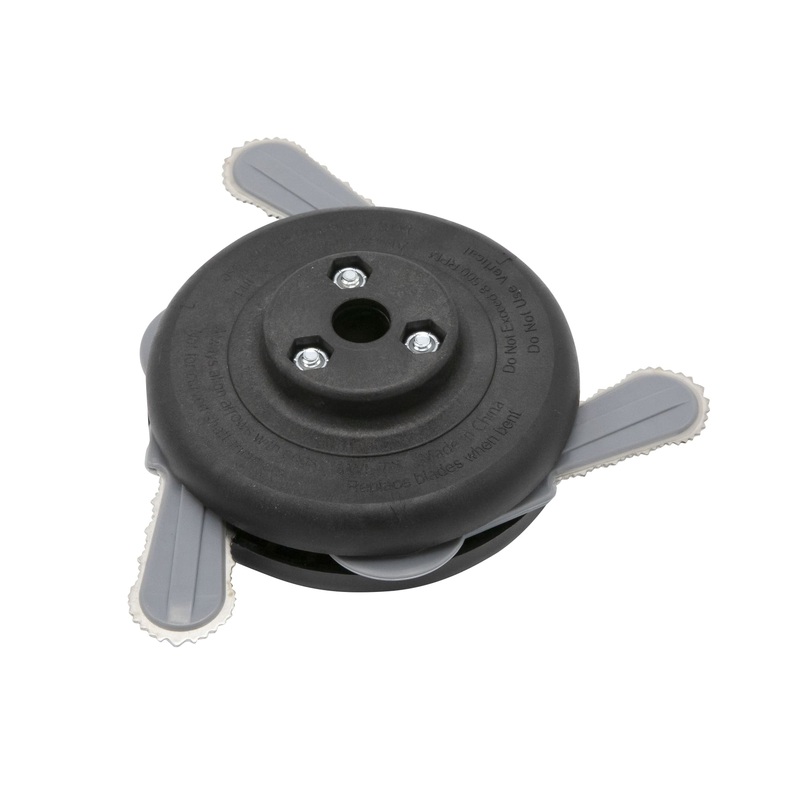Universal Fit Metal Blade String Trimmer Head for Heavy Brush and Weeds – Easy Installation – Fits Most Gas Trimmers 14872