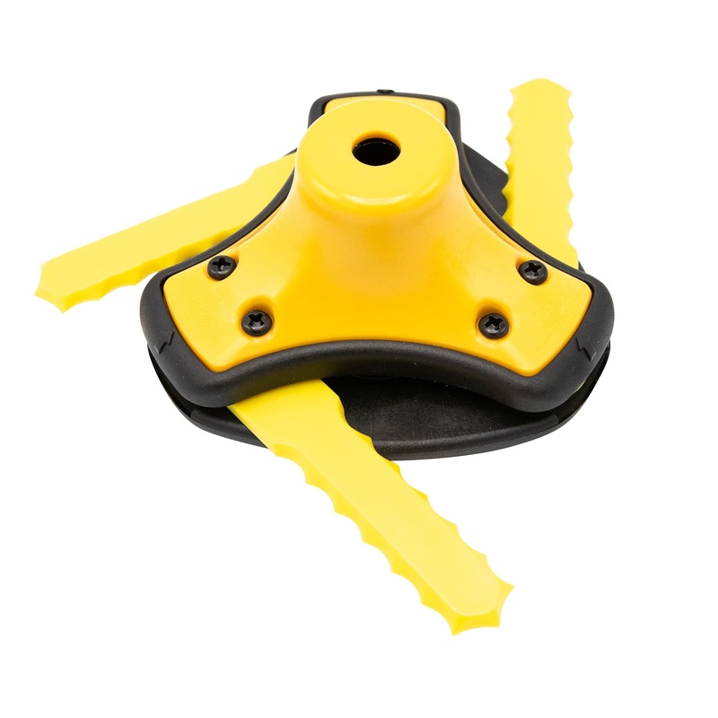 Universal String Trimmer Head for Gas Trimmers – Easy 3-Second Blade Changes – Fits 99% of Trimmers – Ideal for Grass and Heavy Weeds 14866