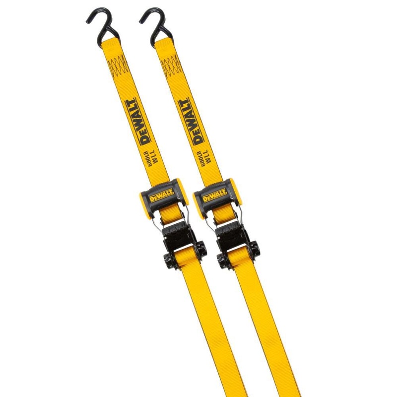 1.25in x 12′ Ratchet Tie Down Straps 1800 LB Break Strength 2pk DXBC18002