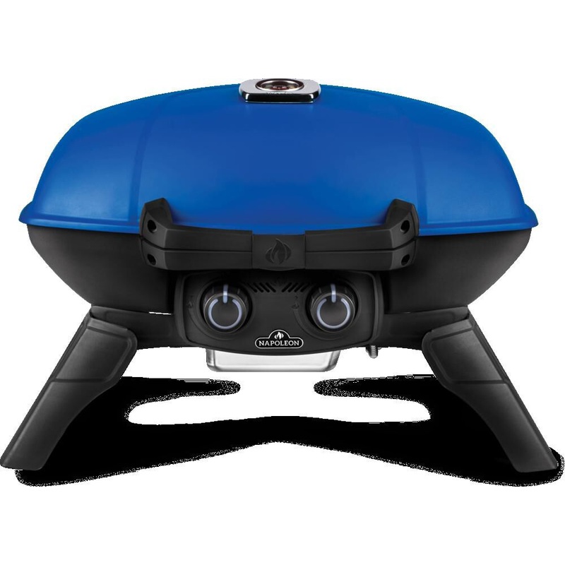 TravelQ 285 Portable Propane Gas Grill Blue TQ285-BL-1