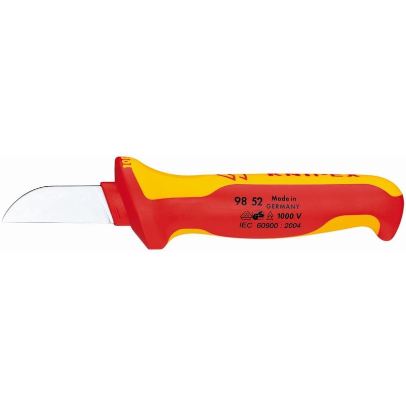 1000V Insulated Utility Knife 1-Blade Fixed Blade Utility Knife with Protective Cap 98 52