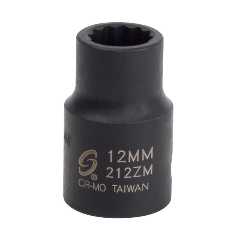 1/2 Inch Dr 12mm 12-Point Impact Socket 212ZM
