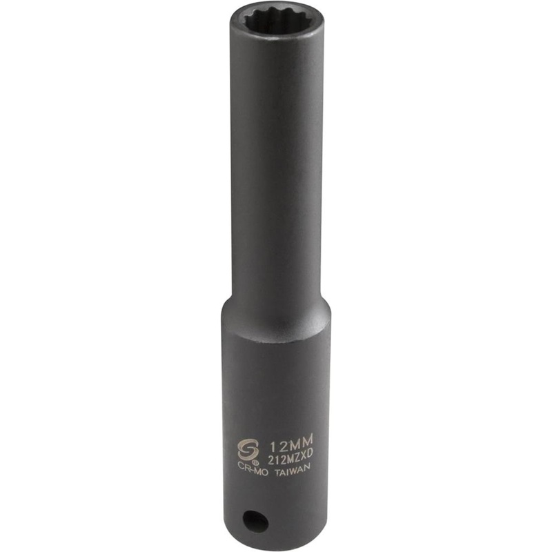 1/2 Inch Drive 12mm 12pt Extra Deep Impact Socket 212MZXD