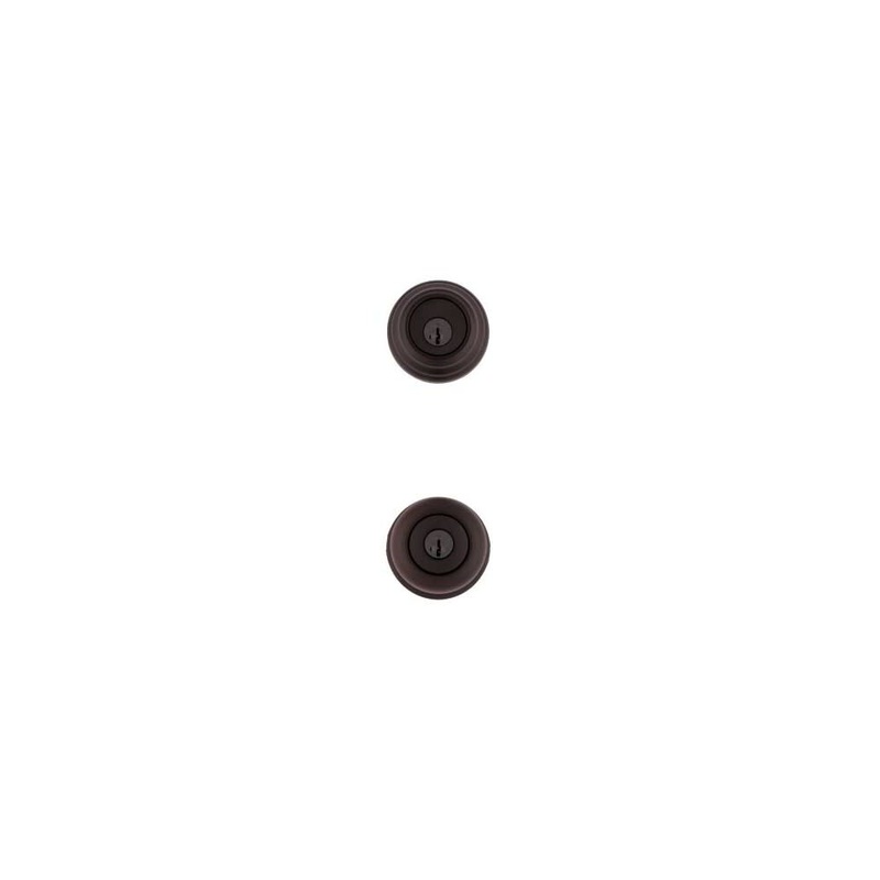 Venetian Bronze Juno Door Knob & Single Cylinder Deadbolt Set 99910-035