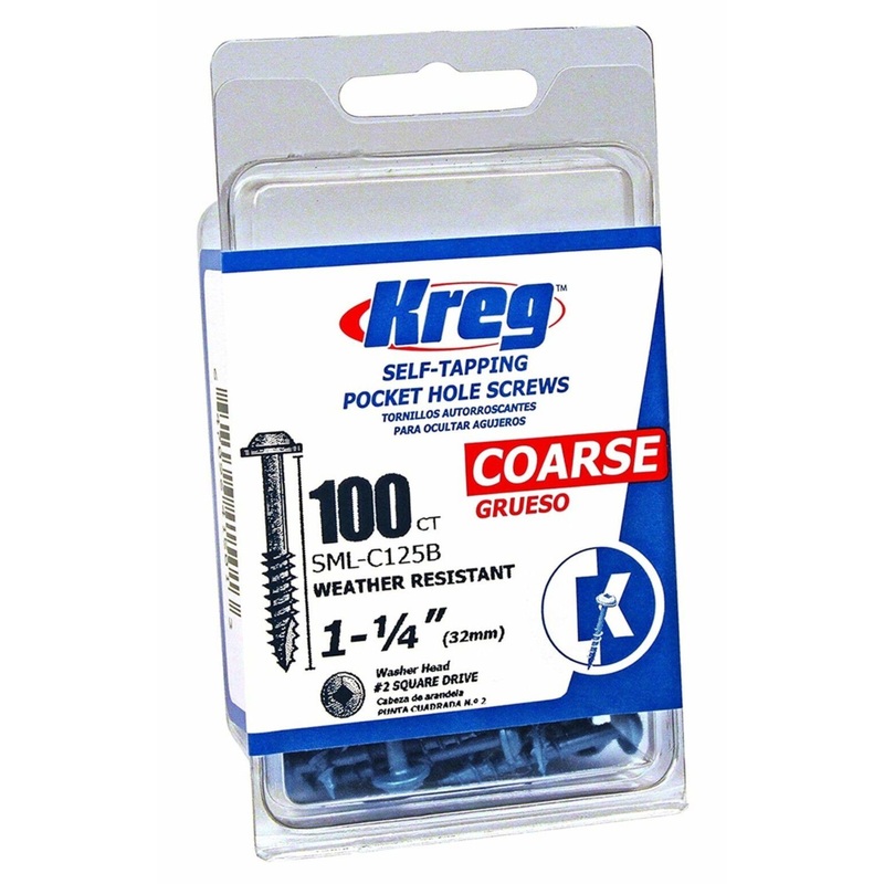 1-1/4in #8 CRS WH Blue-Kote Pocket Screw – 100ct SML-C125B-100