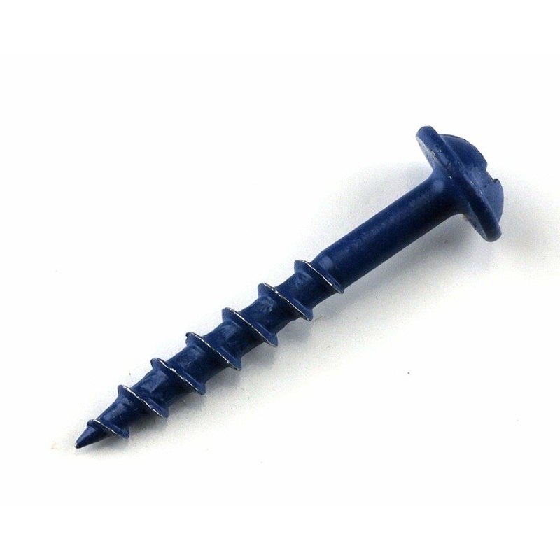 1-1/4in #8 CRS WH Blue-Kote Pocket Screw – 1200ct SML-C125B-1200