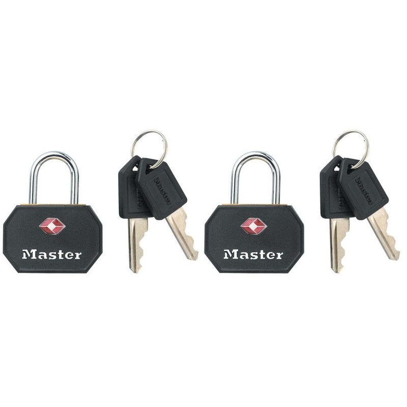 1-1/4 In. (32mm) Wide Solid Metal TSA-Accepted Luggage Lock Black 2 pack – 4681TBLK 4681TBLK