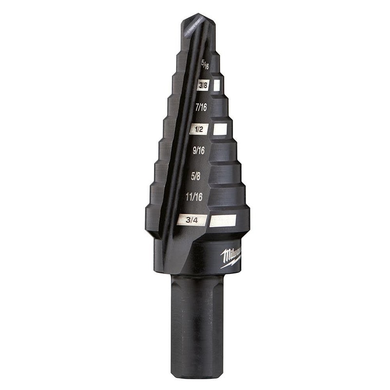 #3 Step Drill Bit 1/4 in. – 3/4 in. x 1/16 in. 48-89-9203