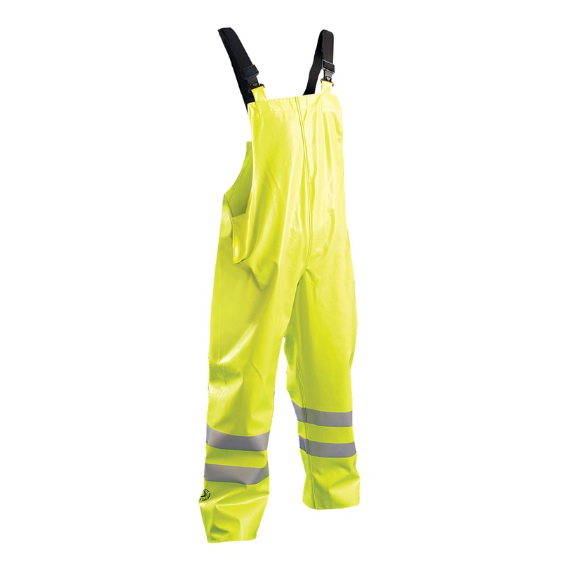 Yellow Flame Resistant Rain Bib Pants – Large LUX-TBIB/FR-YL