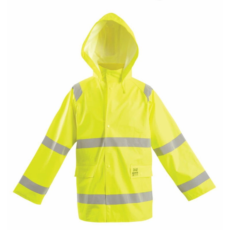 Yellow Flame Resistant Rain Jacket – 6XL LUX-TJR/FR-Y6X