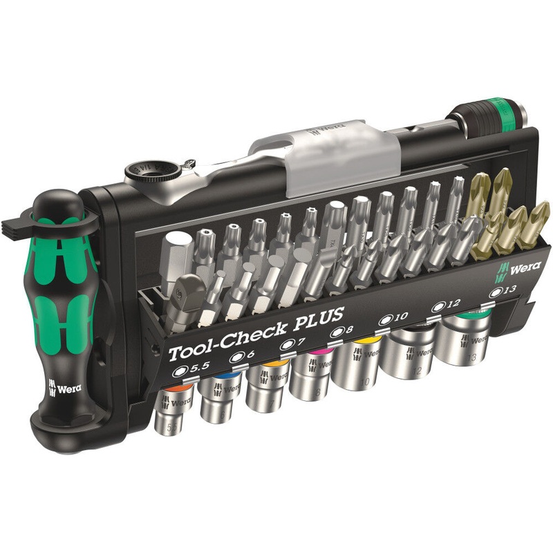 Tool-Check Plus Tool Set with Bitholding Screwdriver 39pe 5056490001