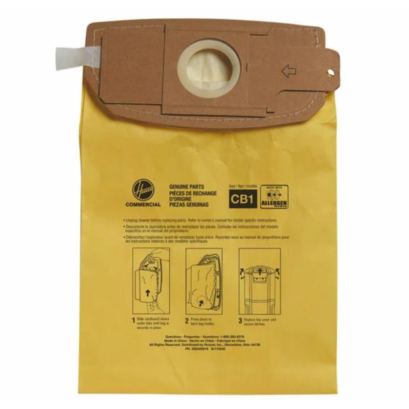Type CB1A Allergen Bags for HushTone CH4006 and CH93406 Back Pack Vacuum Cleaners Pack of 10 AH10273