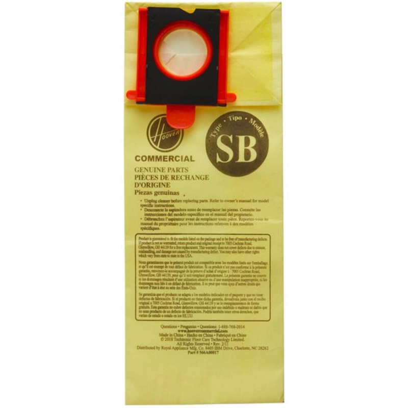 Type SB Allergen Filtration Vacuum Bag for HushTone CH95413 10 Pack AH10270