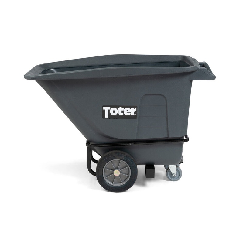 1/2 Cubic Yard 1200 lbs Capacity Heavy Duty Tilt Truck Gray UT205-00IGY