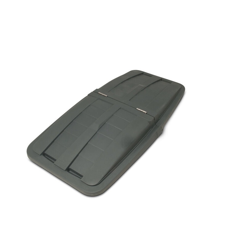 1 Cubic Yard Removable Split Lid for Tilt Trucks Gray LT110-00IGY