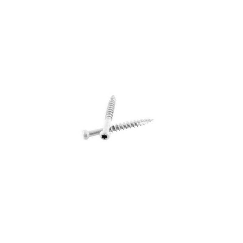 (1LB) #7 x 2 In. White Trim Head Screws TH7X2W-1