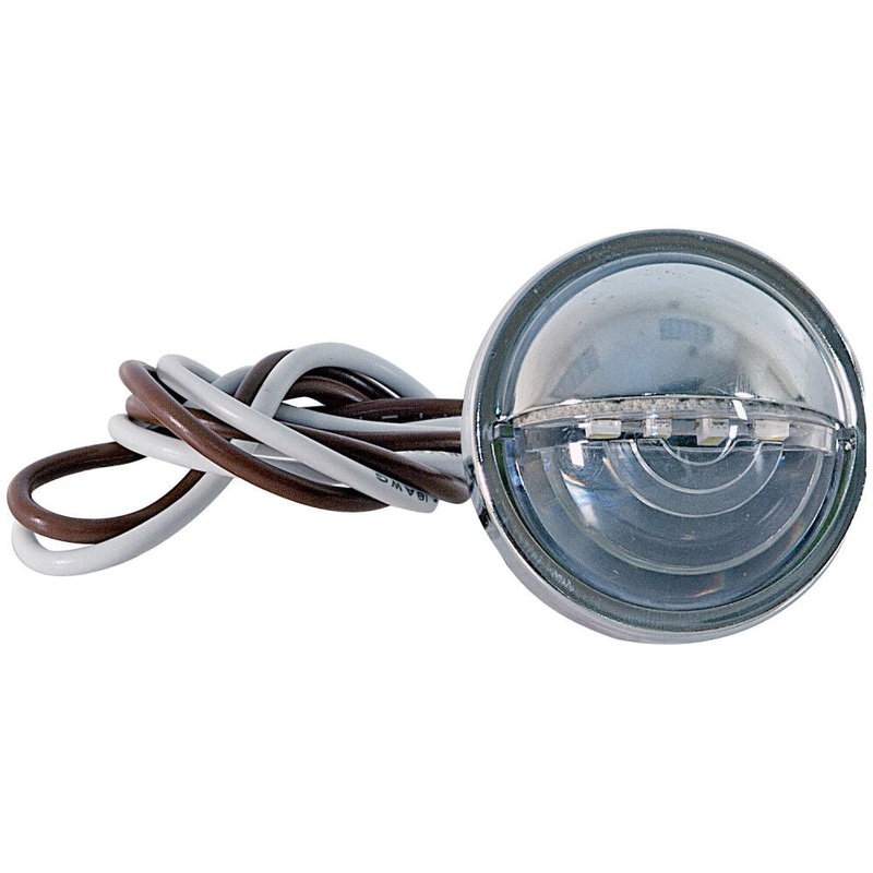 1.5 Inch Clear Round License/Utility Light with 4 LED 5621534