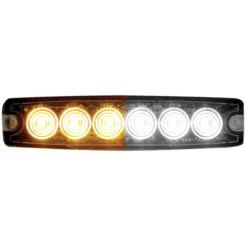 Ultra Thin 5 Inch Amber/Clear LED Strobe Light 8892202