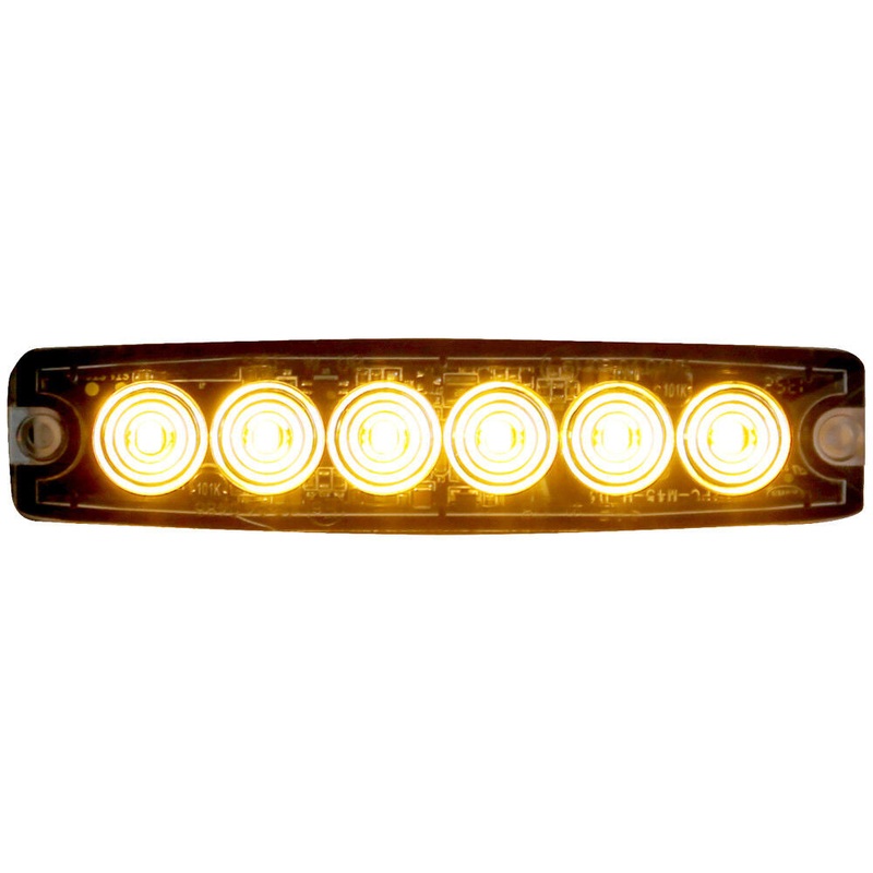 Ultra Thin 5 Inch Amber LED Strobe Light 8892200