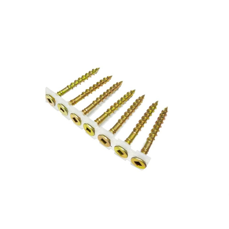 #8 x 1-3/4 In. Yellow Zinc Subflooring Screws CS8X134YZ