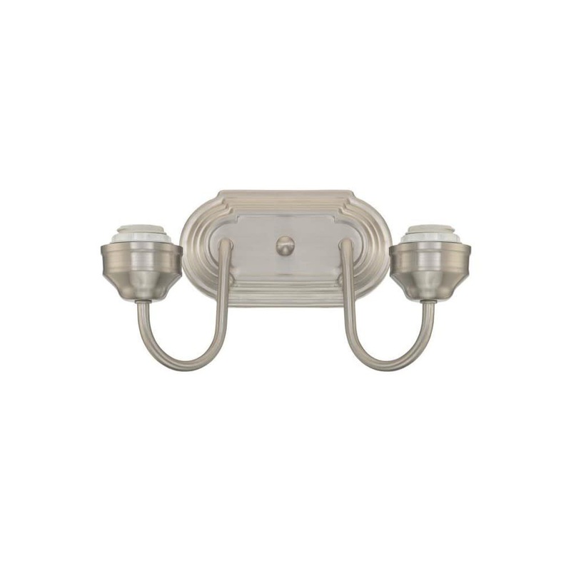Two-Light Indoor Wall Fixture Brushed Nickel 6300500