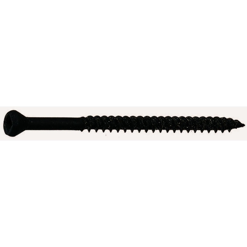 #6 x 1-5/8In Black Trim Head Square Drive Screw 1 Lb. Box TH1581