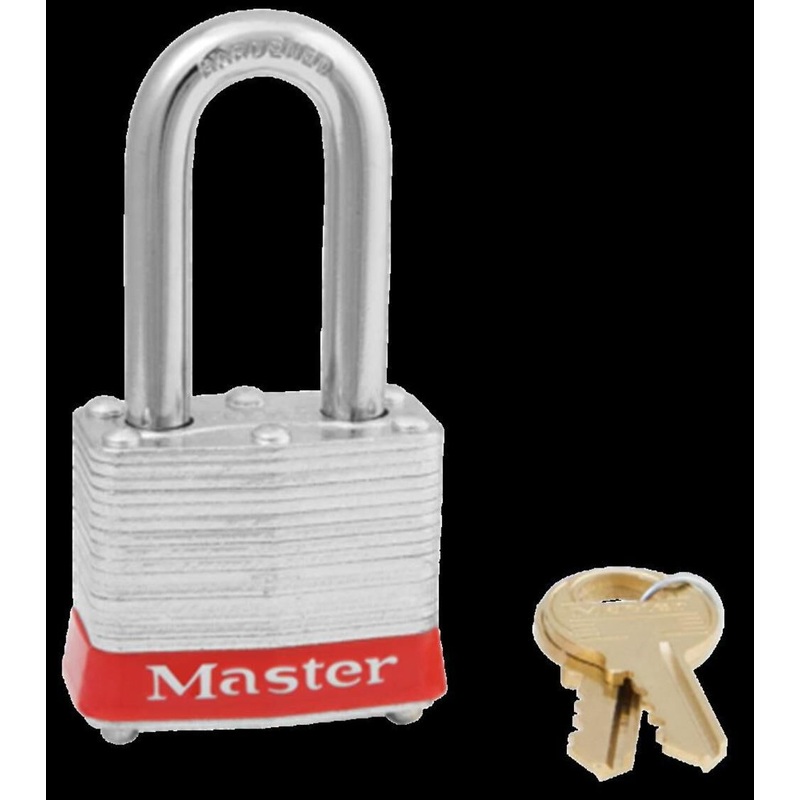 #3 Long Shank Padlock with Red Bumper – 3LFRED 3LFRED