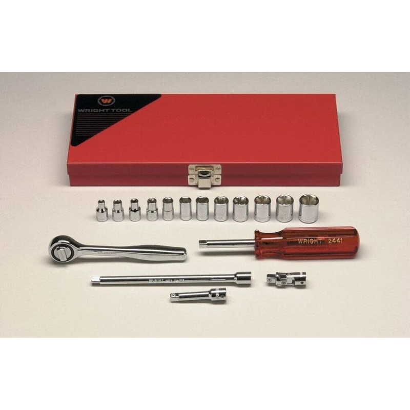 1/4 In. Drive 17 pc. 6 pt Metric Socket Set 221