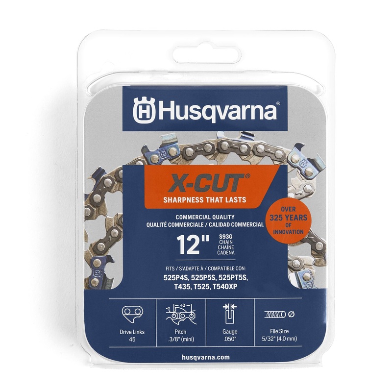 X-Cut S93G 45 Link Replacement Chainsaw Chain For 12-in, 0.05-in Gauge, 3/8-in Mini Pitch 597469545