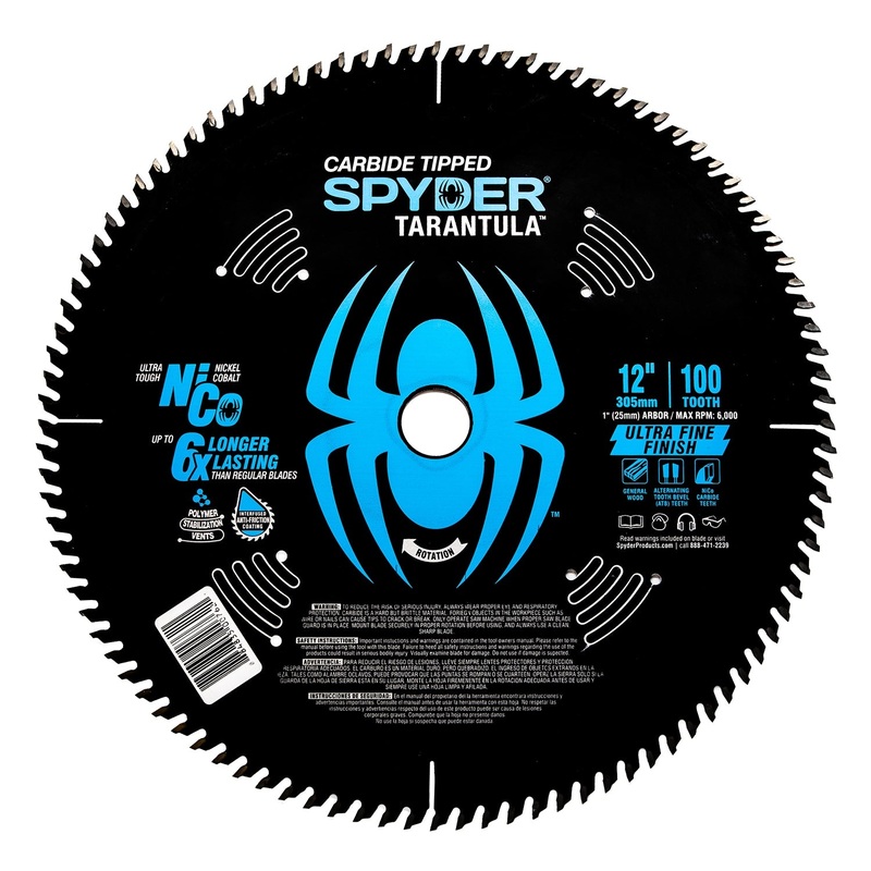 Ultra Fine 12-in 100-Tooth Fine Finish Tungsten Carbide-tipped Steel Miter/Table Saw Blade 13027