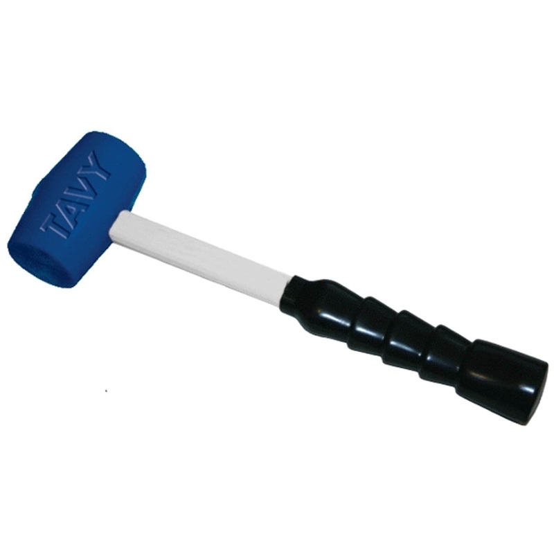 10-oz Beveled Face Polyurethane Head Fiberglass Dead Blow Hammer 6110