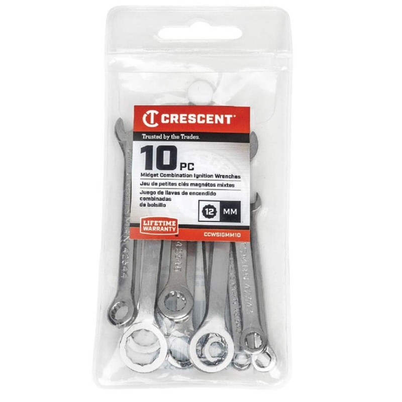 10-Piece Set 12-point Metric Standard Combination Wrench CCWSIGMM10