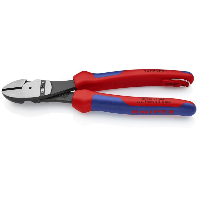 Tether Ready Cutting Pliers, 8-Inch Steel Construction Diagonal Cutters 74 02 200 T BKA