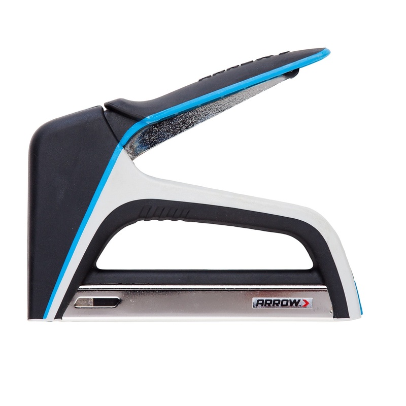 T50X Manual Staple Gun for Upholstery, Crafting, and Home Repair Projects – Heavy Duty, Soft Grip, Gray T50X