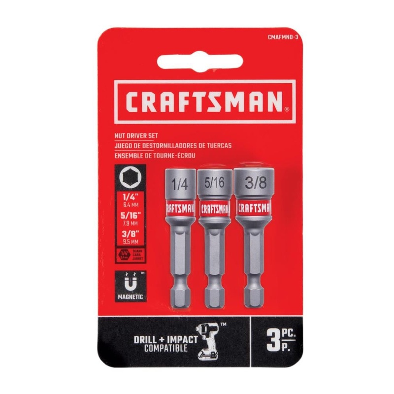 1/4-in x 1-15/16-in Nutsetter Impact Driver Bit (3-Piece) CMAFMND-3