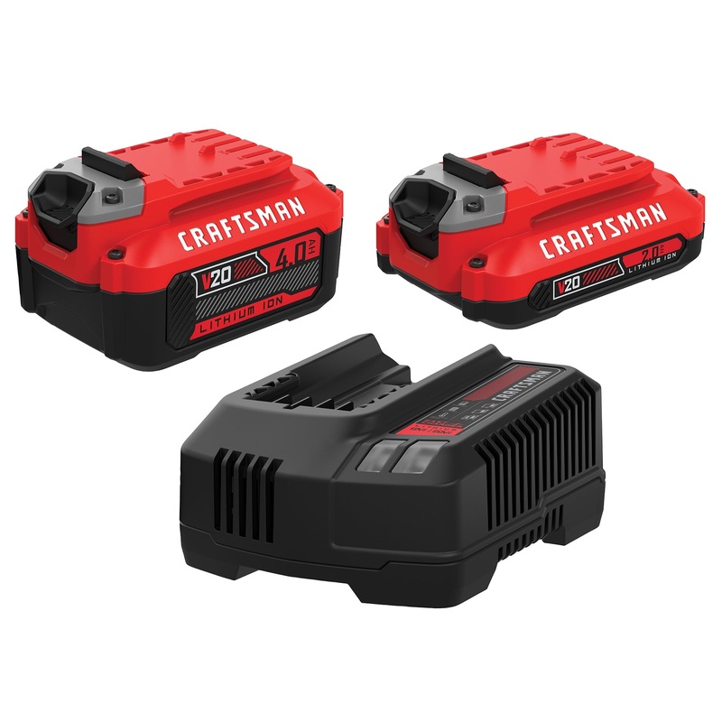 V20 20-V 2-Pack Lithium-ion Battery and Charger (4 Ah and 2 Ah) CMCB204-CKVA