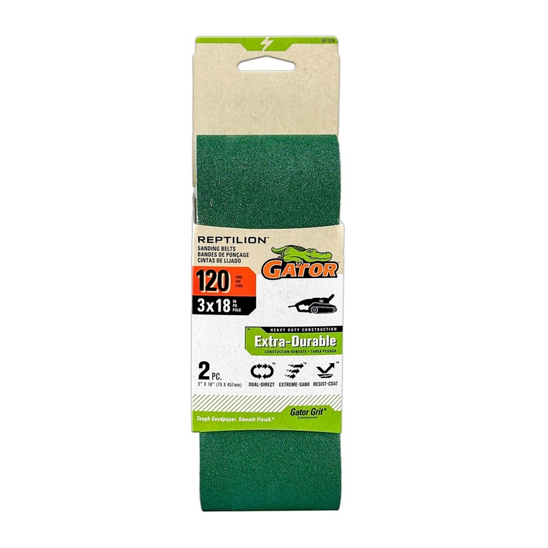 Zirconia Alumina 120-Grit Belt Sandpaper 391006