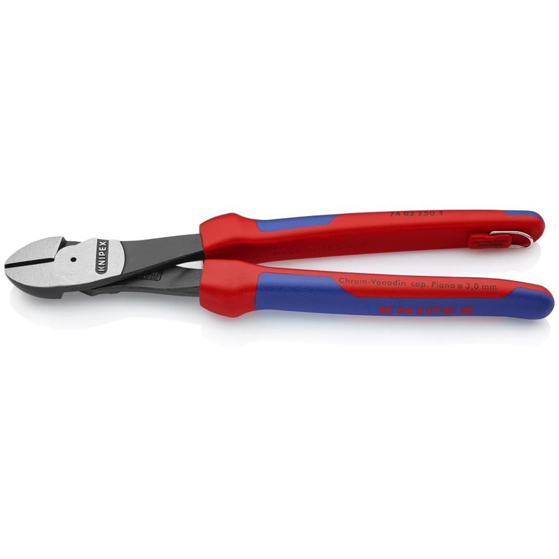 Tether Ready Cutting Pliers, 10-Inch Red Steel Handle Home Repair Tool 74 02 250 T BKA