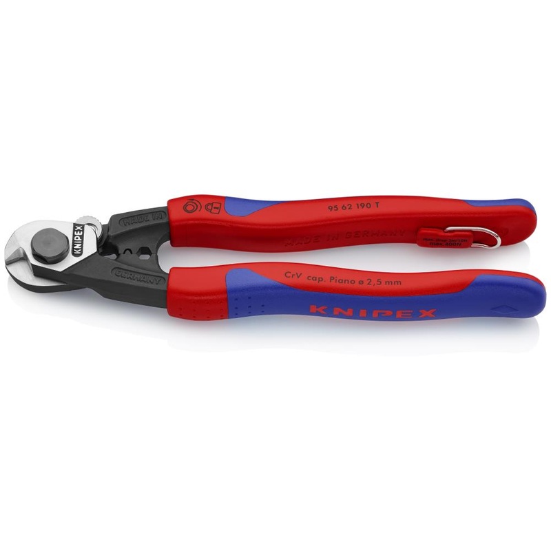 Tether Ready Cutting Pliers, 7.5-In Home Repair Steel Handle 95 62 190 T BKA