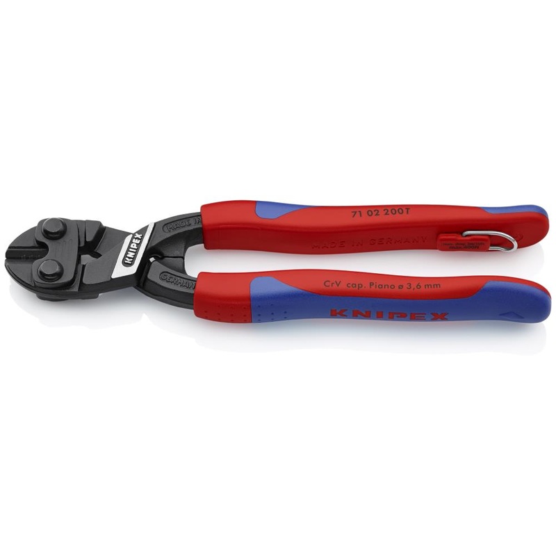 Tether Ready Cutting Pliers, 8-Inch Red Steel Handle 8-in Home Repair Cutting Pliers 71 02 200 T BKA