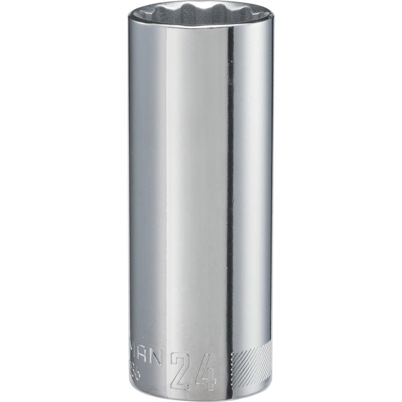 1/2-in Drive Metric 24mm Deep Socket CMMT12086