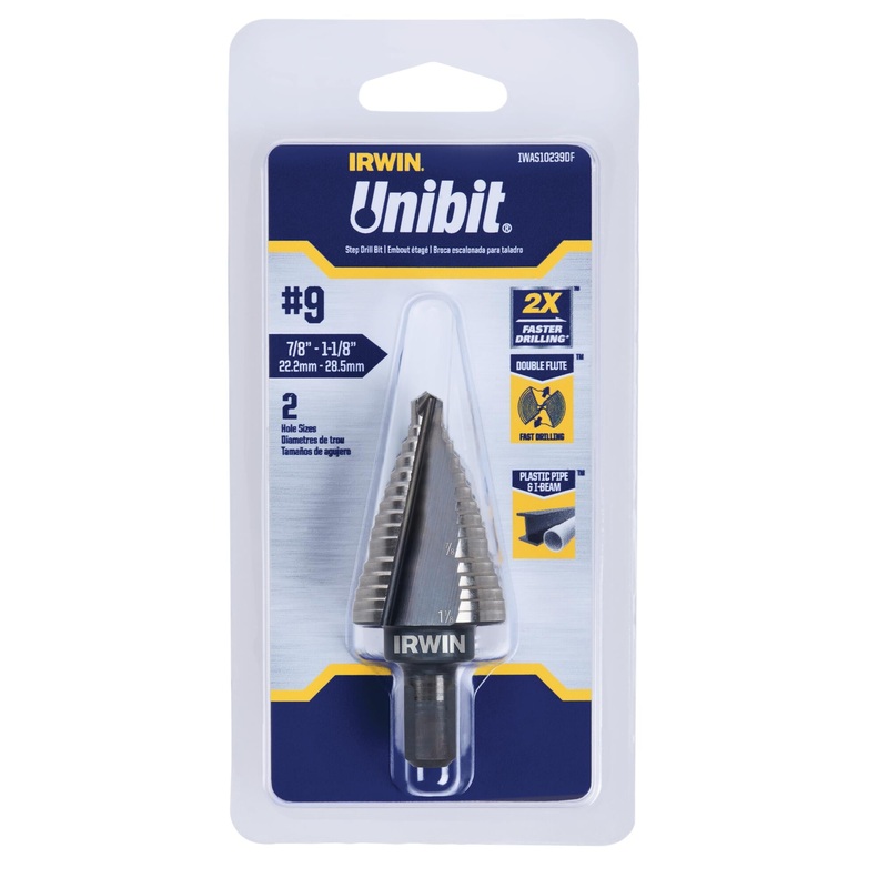 Unibit 3/8-in 2-Step Drill Bit (7/8-in and 1-1/8-in) IWAS10239DF