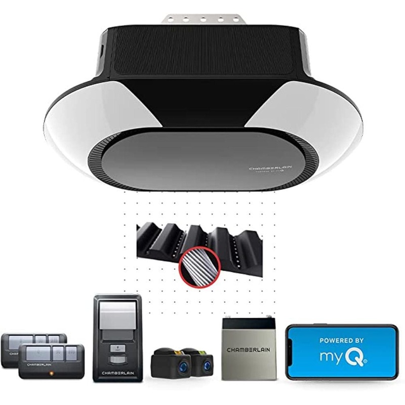 1 1/4 HP LED Wi Fi Belt Drive Garage Door Opener with Battery Backup B6713T
