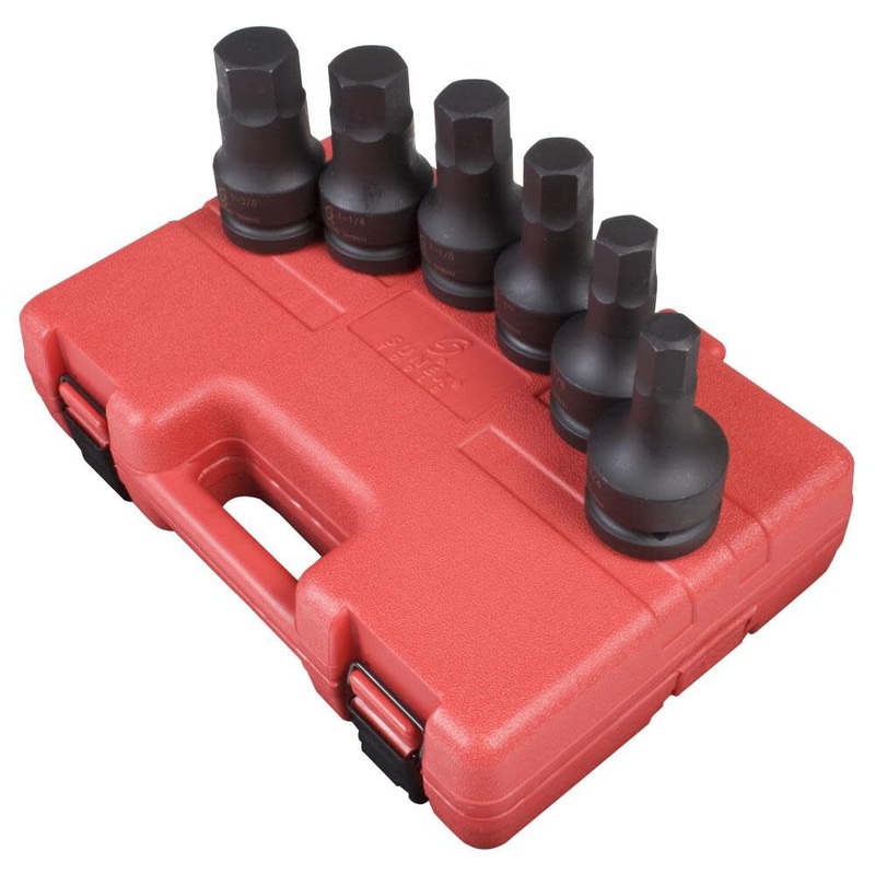 1 In. Dr. SAE Hex Drive Impact Socket Set 6 pc. 5606