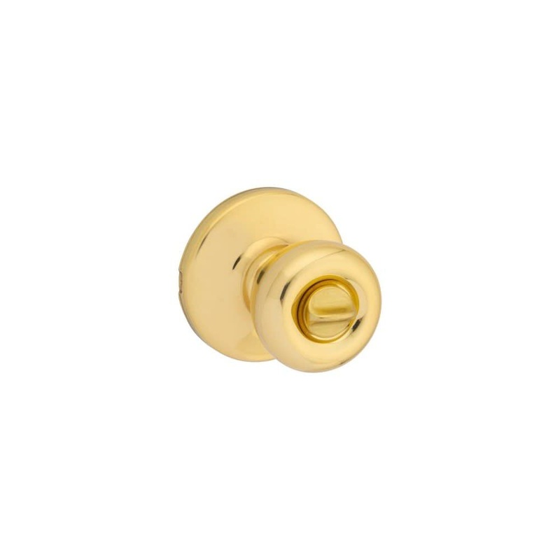 Tylo Door Knob Polished Brass Bed & Bath Privacy Round 93001-923