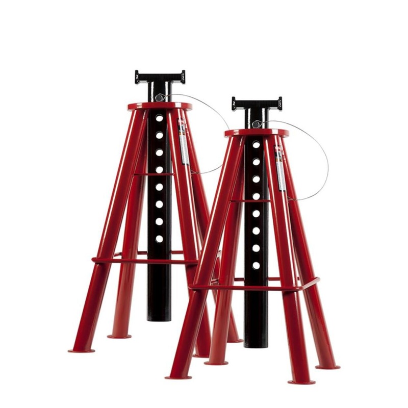 10 Ton High Height Pin Type Jack Stands (Pair) 1410