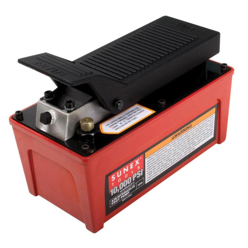 10000 PSI Capacity Air/Hydraulic Foot Pump 4998