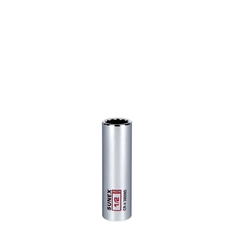 1/2 In. 3/8 In. Drive Deep Chrome Socket 12 Pt 38009D