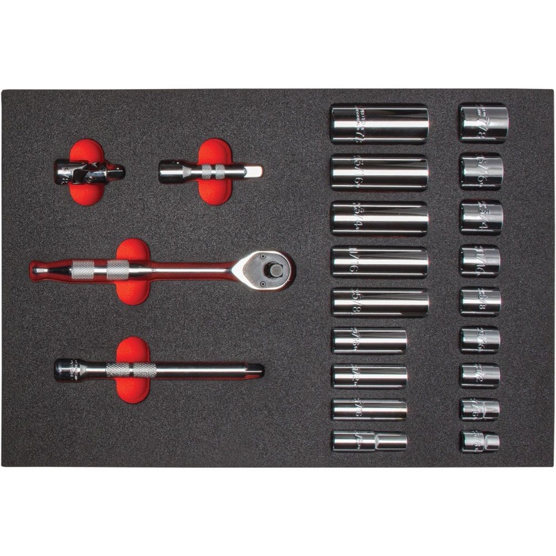 Velocity 3/8in Drive 6 Point Socket Set 22pc J52134HTCKV